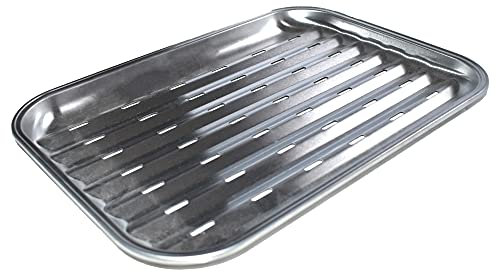 Cook'in Garden Plat Anti-flamme en Inox - Modèle PL220 - Cuisson Rapide et Homogène - Réutilisable à Volonte - Dimensions L34 x l24,5 x 2,2H centimètres