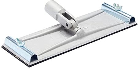 ProDec 360 gradi, testa di levigatura a palo girevole per una levigatura rapida ed efficiente di pavimenti, pareti e soffitti senza scale, compatibile con tutte le carte abrasive, pali di prolunga