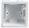 Merriway BH04528 45mm (1.3/4 inch) Depth Single 1 Gang Moulded Pattress Hollow Wall Dry Lining Plasterboard Back Box , Blue