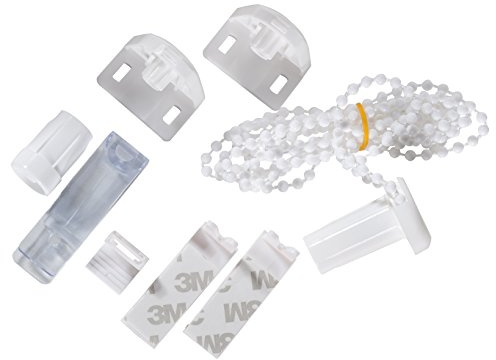 K-home Minirollo.01.SB Klemmträger und Zubehör Montage-Set für Klemmfix, Plastik, 5 x 1,5 x 3,5 cm, weiß