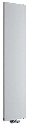 Milano Riso White Vertical Single Flat Panel Radiator - 1800mm x 400mm