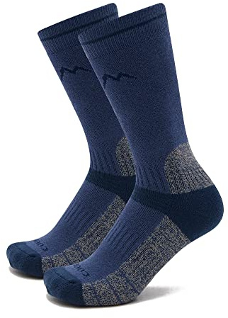 Peter Storm Women's Midweight Coolmax Hiking Socks, Women's Walking Socks, Women's Trekking Socks, Outdoors, Trekking, Hiking and Walking Accessories, Pack Of Two, Blue, M