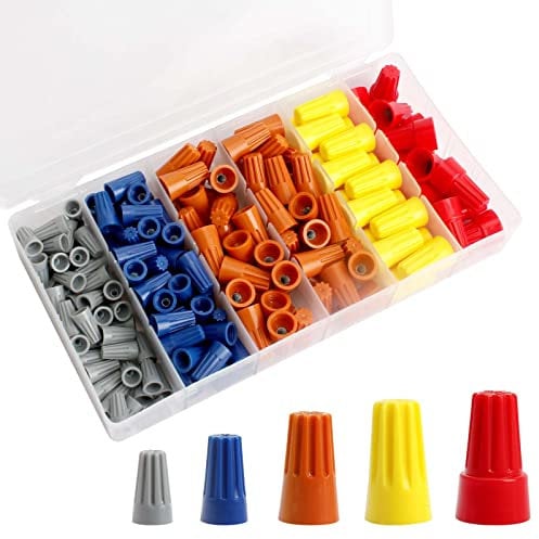 Connettori Per Cavi Elettrici 180pcs Terminali a Vite, Kit Di Connettori a Spirale Con Connettori a Molla a Filo Di Rame Inserti Connettori Set Di Connettori