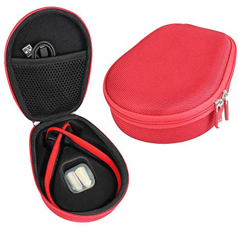 Hermitshell Hard EVA Travel Case for Titanium Bone Conduction Bluetooth Sports Headphones (AS600) Red