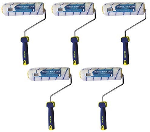 Semin A06723 Rouleau pour Application d'Enduit ou de Peinture, 23 cm (Lot de 5)
