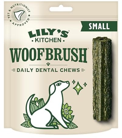 Lily's Kitchen Woofbrush Dental Chew - Natural Dental Sticks for Small Dogs (5 Packs of 7 Chews)