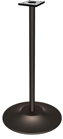 Entervending Black Cast Iron Vending Machine Stand – 28” Tall Metal Stand with 16” Round Base – Compatible with Most Gumball & Candy Machines – Durable Powder-Coated Finish – Heavy-Duty Pipe Stand