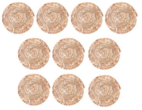 10 piezas mini sombreros de ?eca sombreros de peque?os sombreros de naturales para bricolaje 8 cm