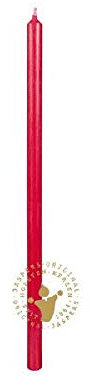 Wiedemann Spaghetti-Kerzen Bordeaux 280 x 12 mm, 6 Stück, Extra dünne und Lange Stabkerzen