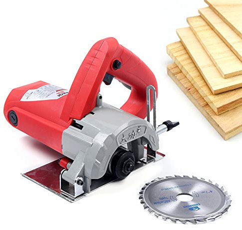 Handheld Electric Wet Stone Wood Cutter Saw Rotary Saw Tile Cutter Cutting Machine for Cut Wood, Plastic and Soft Metal, 13000r/min 1480W, Cutting Depth: max. 34mm