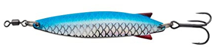 Abu Garcia Toby Spoon Señuelo de Pesca | Legendaria Cuchara para Depredadores de Agua Dulce y Salada | Acción Irresistible para lucios, truchas, salmones, percas y más | Azul Brillante, 5,7 cm