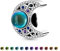 GNOCE Charm Perle Magischer Mond Stimmung Charm 925 Sterling Silber Bead Charms für Armband Schmuck Geschenk für Frau Fit Armbänder/Halskette