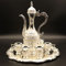 Middle Eastern Teapot Set with Tray & 6 Cups - Turkish Tea Coffee Cup Set for Home Decoration, Gift for Birthday, Christmas, Mother's Day, Father's Day (White)