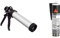 Werkzeyt B27422 Kartuschenpistole geschlossen & Sikaflex 522 Caravan schwarz 300ml STP universeller Klebstoff, Dichtstoff, UV