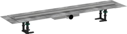 hansgrohe 56168800 RainDrain Compact Duschrinne 900 für flache Installation Edelstahl gebürstet Komplettset