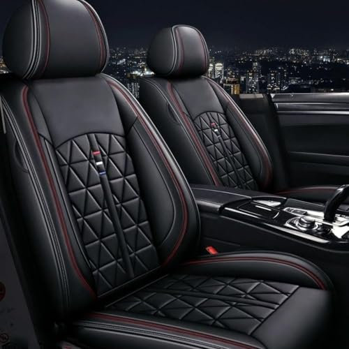 Chifeng Autositzbezüge Auto Vordersitz 2 Stück Set, Autositzbezüge Leder Universal Set, Geeignet Für Audi A3 A4 A5 A6 Q3 Q5