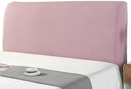 YCDZSW Bed Headboard Slipcover, Stretch Bed Headboard Cover, Stretch Shaker Headboard Cover for King/Double Beds (Pink,200cm (190-210cm))