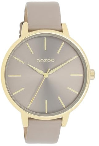 Oozoo Timepieces Damen Uhr | Armbanduhr Damen mit Lederarmband | Hochwertige Uhr für Frauen | Edle Analog Damenuhr in rund C11291