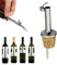 1 Pcs Stainless Steel Cork Bottle Pourer Cork with Lid Pourer Olive Oil Cork Pourer with Hinged Flip Top Cap for Wine, Syrup, Liquor