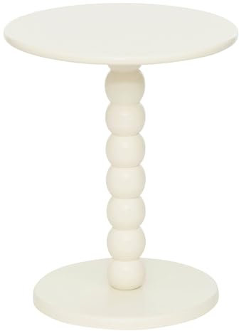 Atmosphera - Couchtisch chamlo elfenbeinweiß d38cm