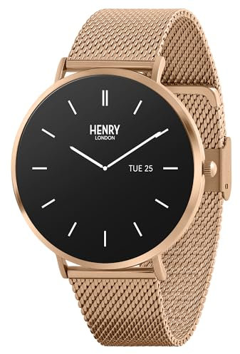 Henry London Smart Amoled Roségold Mesh Uhr Roségold Modern Roségold Modern Rose Gold Modern Modern Rose Gold Modern, Rotgold, Modern