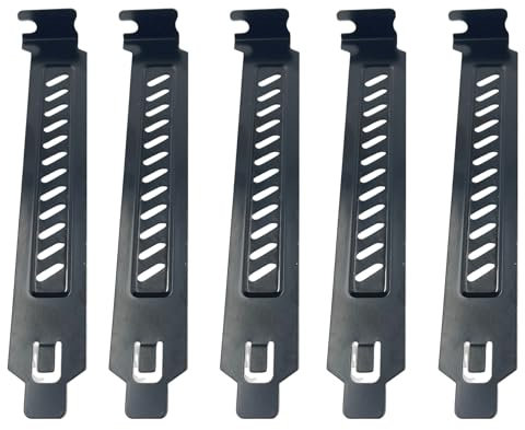 10PCS Black PCI Slot Covers,Dust Filter Bracket Expansion Blanking Plate for Computer Cases