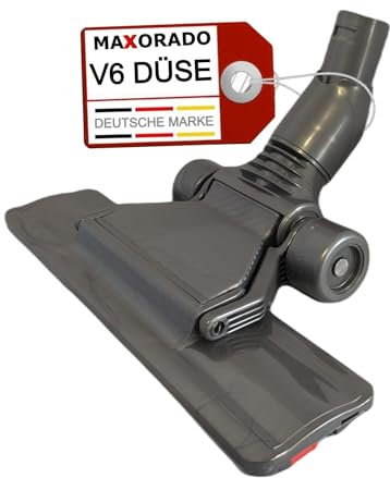 Maxorado Flachdüse Flache Düse Bodendüse für Dyson V6 DC59 DC61 DC62 DC74 DC23T2 DC29 DC66 DC33c Staubsauger Düse I Staubsaugerdüse flach Parkett Hartboden Fuß Kopf Ersatzteil Aufsatz