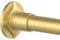 Sthumsup Duschvorhangstange, Gold, 81,3 - 172,7 cm, verstellbar, ohne Bohren, rutschfest, für Badezimmer, Federspannung, Gardinenstange für Fenster