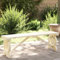Gecheer Gartenbank, Outdoor-Sitzbank mit Wagenräder-Design, Holzbank für Garten Terrasse Innenhof, Parkbank Gartenmöbel, Landhausstil,115 x 28 x 39,5 cm (B x T x H) Massives Tannenholz