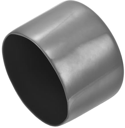 sourcing map 8pcs Rubber End Caps 70mm ID Vinyl Round End Cap Cover Screw Thread Protectors Dark Grey