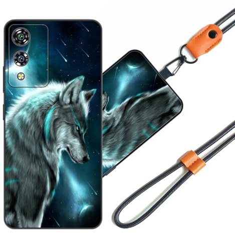 JEZSTHAI Handyhülle Kompatibel mit CUBOT A10 Hülle Silikon Dünn mit Muster Design,Weiche Flexibel Stoßfeste Schutzhülle mit Handykette & Handykordel zum Umhängen,Nr.A06