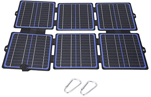 30W 12V/5V ETFE Folding Solar Panel Charger Mobile Phone Solar Power Bank Charger for Outdoor Camping Hiking