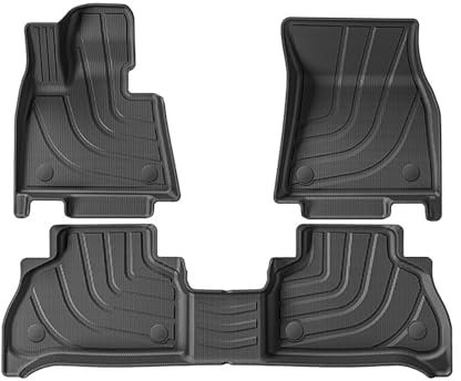 CHYPAAK Für BMW X5 2019-2024, Wasserdichten TPE-Auto-Fußmatten, vollflächigem Teppich, Ru-Graben-Styling-Innenraum-Kit-Zubehör
