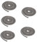 Milisten 5St Ersatzteile für Kamine Wok-Brenner Jet-Kochen Kamintürdichtung Lager Bausatz Pelletofen Holzofendichtung Kaminofendichtung Kamineinsatz aus Holz Holzofeneinsatz Glasfaser Grey