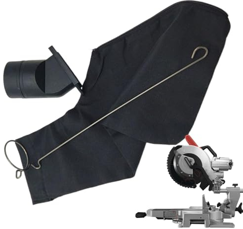 Circular Saw Dust Bag | Sawdust Collector Bags for Mitre Saw | Clear Collection Bag for Optimal Dust Control and Better Visibility When Working, Single Attribute, Se référer au descriptif, Refer to