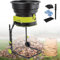 Trituratore da giardino, trituratore per foglie, trituratore elettrico per compost con cavo, contenitore di raccolta, rapporto di triturazione 17:1, triturazione di detriti da giardino,10cm-power-cord
