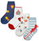 LEON D'ORO Calzini Neonato Cotone 4 Paia Calze leggere filo di scozia 6 12 18 mesi Made in Italy