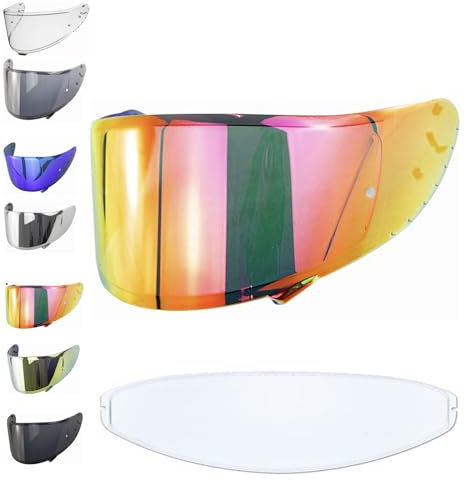 EvoParts Visiera CWR-1 per casco Shoei Nxr 1 (no Nxr 2) Ryd - X Spirit 3 - Z7 - Rf1200 + pinlock incluso (Rosso)