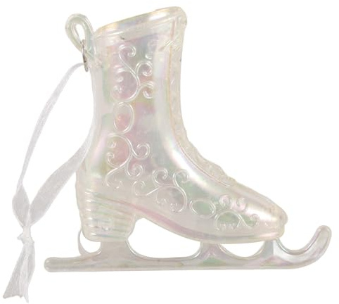 DOITOOL Eislaufschuhe Anhänger aus Acryl Christbaumkugeln für Weihnachts-schmuck Weihnachtsdeko für Zuhause und Büro Niedlicher Weihnachtsschmuck für Baum