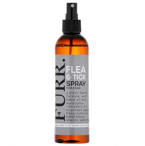 FURR Flea & Tick Spray for Dogs 250ml, Natural Plant-Based Formula with Neem Oil & Citrepel® 75, Soothes Skin with Aloe Vera, Safe for Puppies Over 6 Weeks, DEET-Free, Eco-Friendly