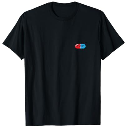 Placebo Capsule Art Bleu Rouge T-Shirt