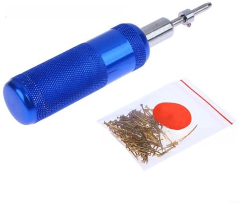 CNANRNANC Ship Model Nail Presser Tool, Alloy Skin Fixation Instrument For Precise Copper Nail Insertion In Boat Modeling And Fine Woodworking Tasks