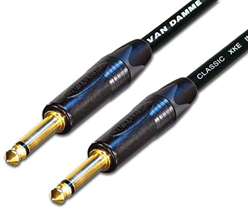 Van Damme Guitar Effects Pedal Patch Leads. Neutrik GOLD 1/4 inch Mono Cable