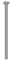 Element System 4 Stück Stahlrohrfüße rund, Tischbeine, Möbelfüße inklusive Anschraubplatte, Länge 75 cm, Durchmesser 30 mm, 4 Farben, 11 Abmessungen, weißaluminium, 11100-00085