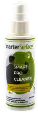 Smarter Surfaces Pro Cleaner Permanent Ink Remover by Smarter Surfaces | Suitable for Any Whiteboard | Remove Stubborn Stains | 125ml