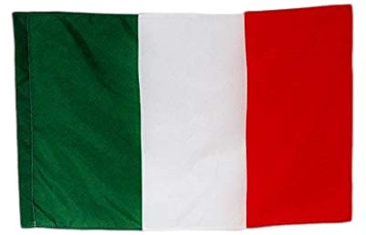 AZ FLAG Bandiera COMMISSARIO di Pista Italia Nazionale 90x60cm - Bandiera COMPETIZIONI AUTOMOBILISTICHE 60 x 90 cm Foro per Asta