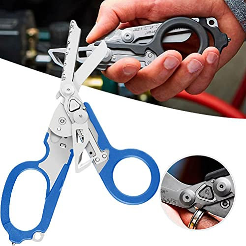 Raptor Response Notfallschere, Faltzange, Schere Faltbare Outdoor Multitool Zange Schere, Notfall-Reaktionsschere, Glasbrecher, Multifunktionale Tragbare Rettungsschere