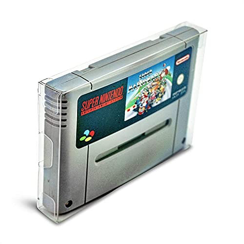 Link-e : 10 X Kunststoff Schutzhulle, Box, Patronenhulse fur Spielekassette, Kompatibel mit der Super Nintendo, SNES, Super Famicom Konsole