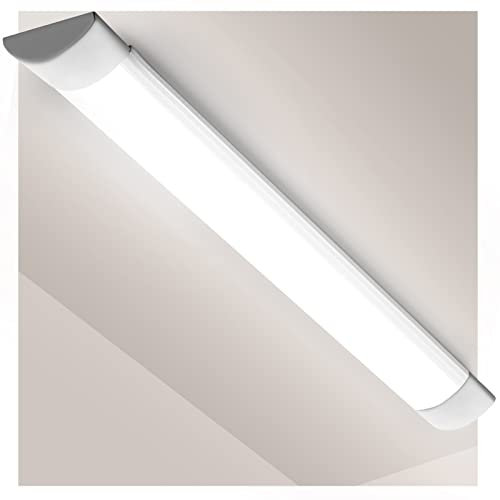 Viugreum 30W LED Deckenleucht Röhre Licht 90CM, 3600LM Kaltweiß 4000K Led Keller, 130° Abstrahlwinkel led feuchtraumleuchte für Badzimmer Wohnzimmer Küche Garage Energieklasse A+