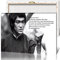 Kung Fu Star Bruce Lee Poster Wandbild Kunstwerk Leinwand Drucke Schwarz und Weiß Bild Wand Kunst Malerei für zu Hause Zimmer Dekoration, 42 * 60cm, gerahmt